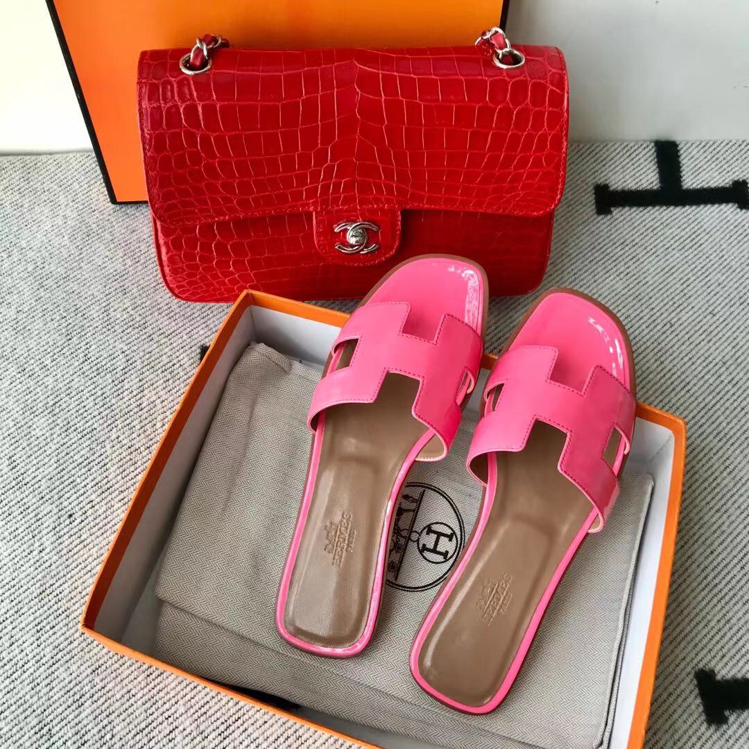 에르메스 올수공 오란 슬리퍼 샌들 페이던트 22